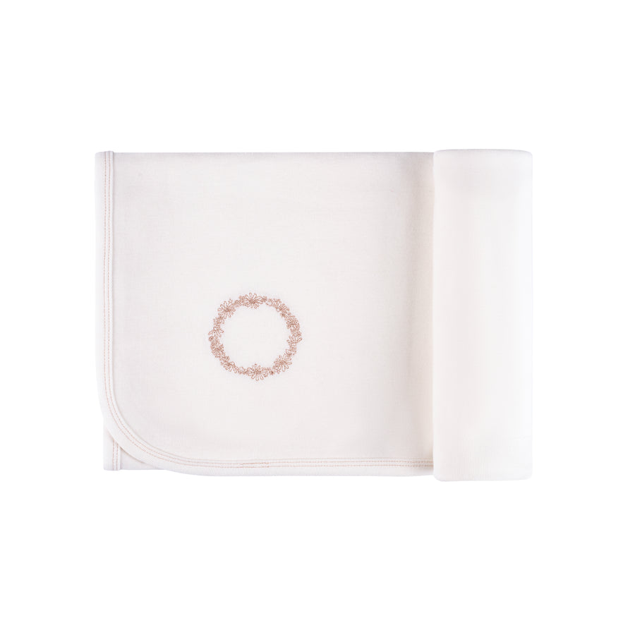 Jersey Cotton - Embroidered Wreath Collection- Blankets