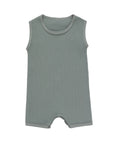 Solid Ribbed Collection - Ribbed Tank Rompers