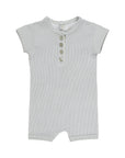 Jersey Cotton - Striped Henley Rompers