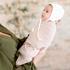 Mauve Tulips & Stripes Adjustable Blanket