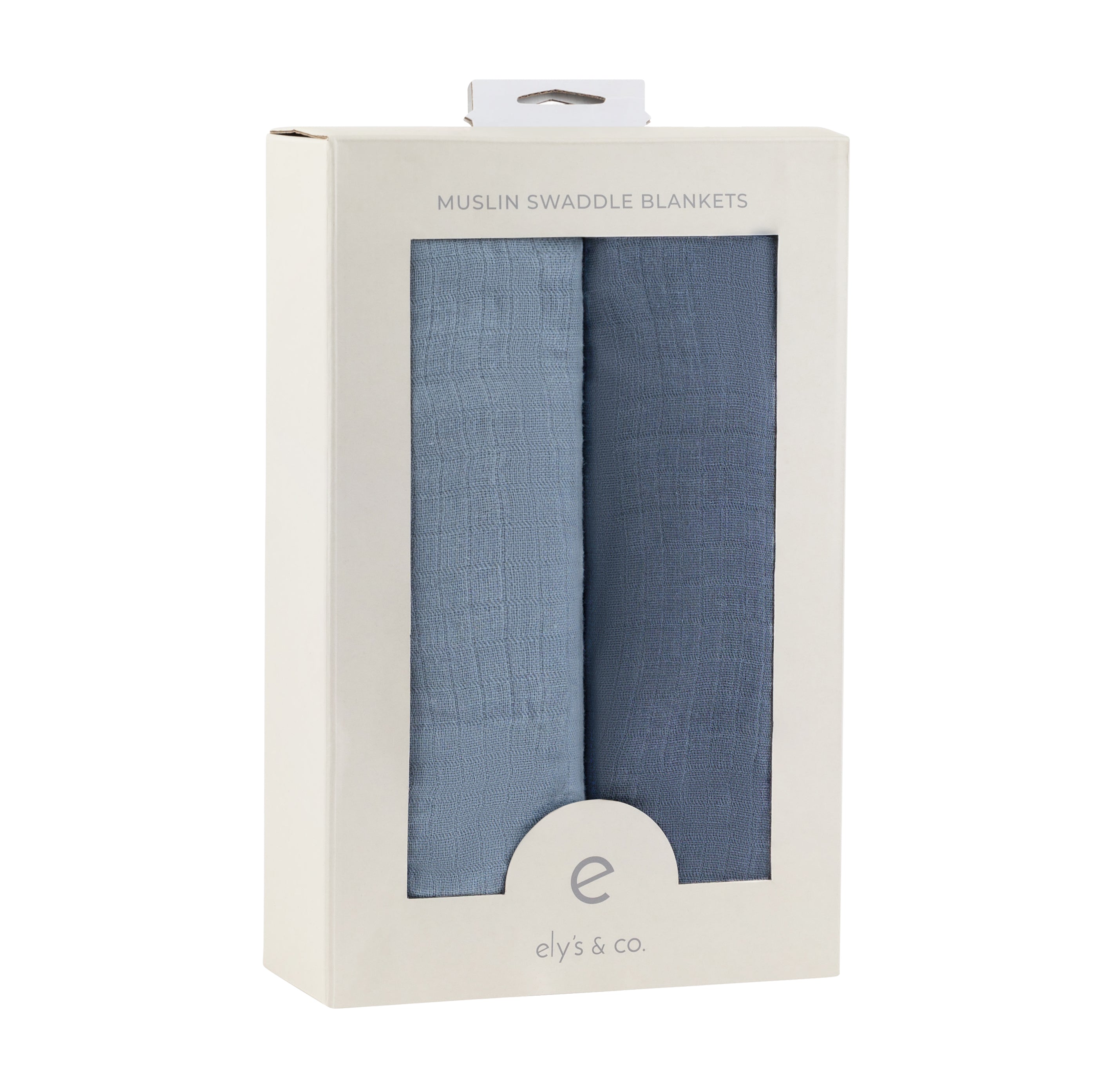 2 Pack Cotton Muslin Swaddle Blanket - Lush Blue