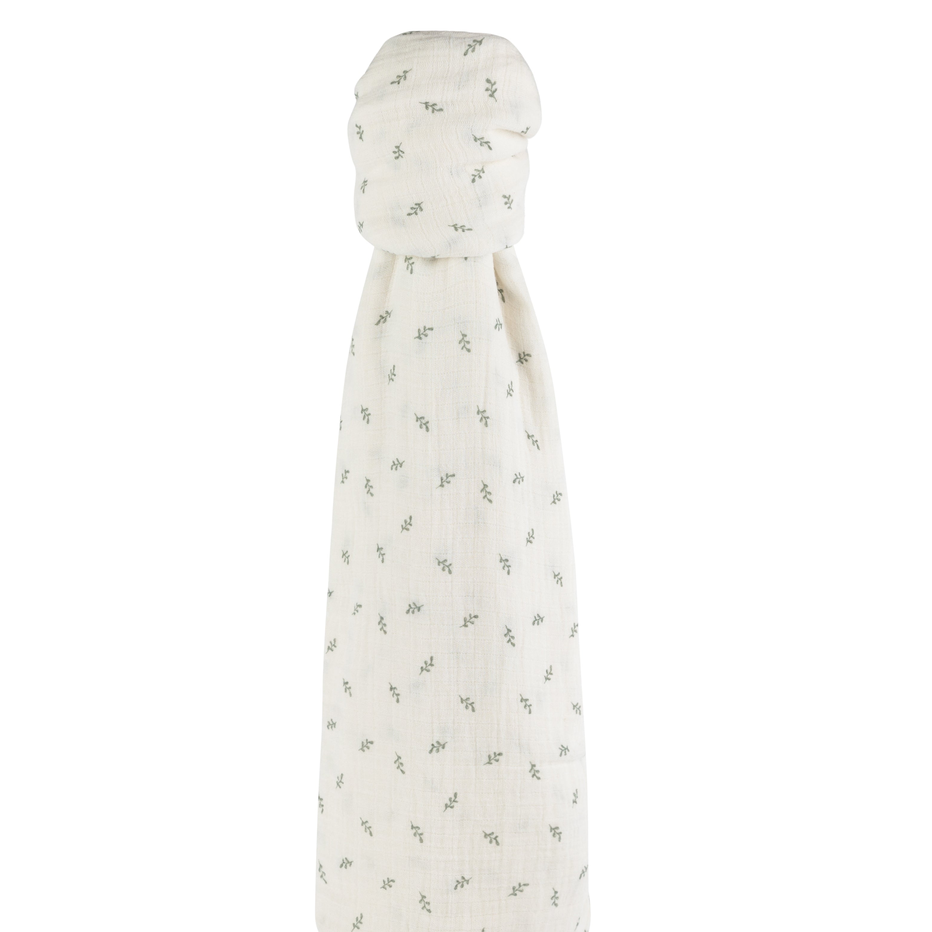 Cotton Muslin Swaddle Blanket - Sage Leaf
