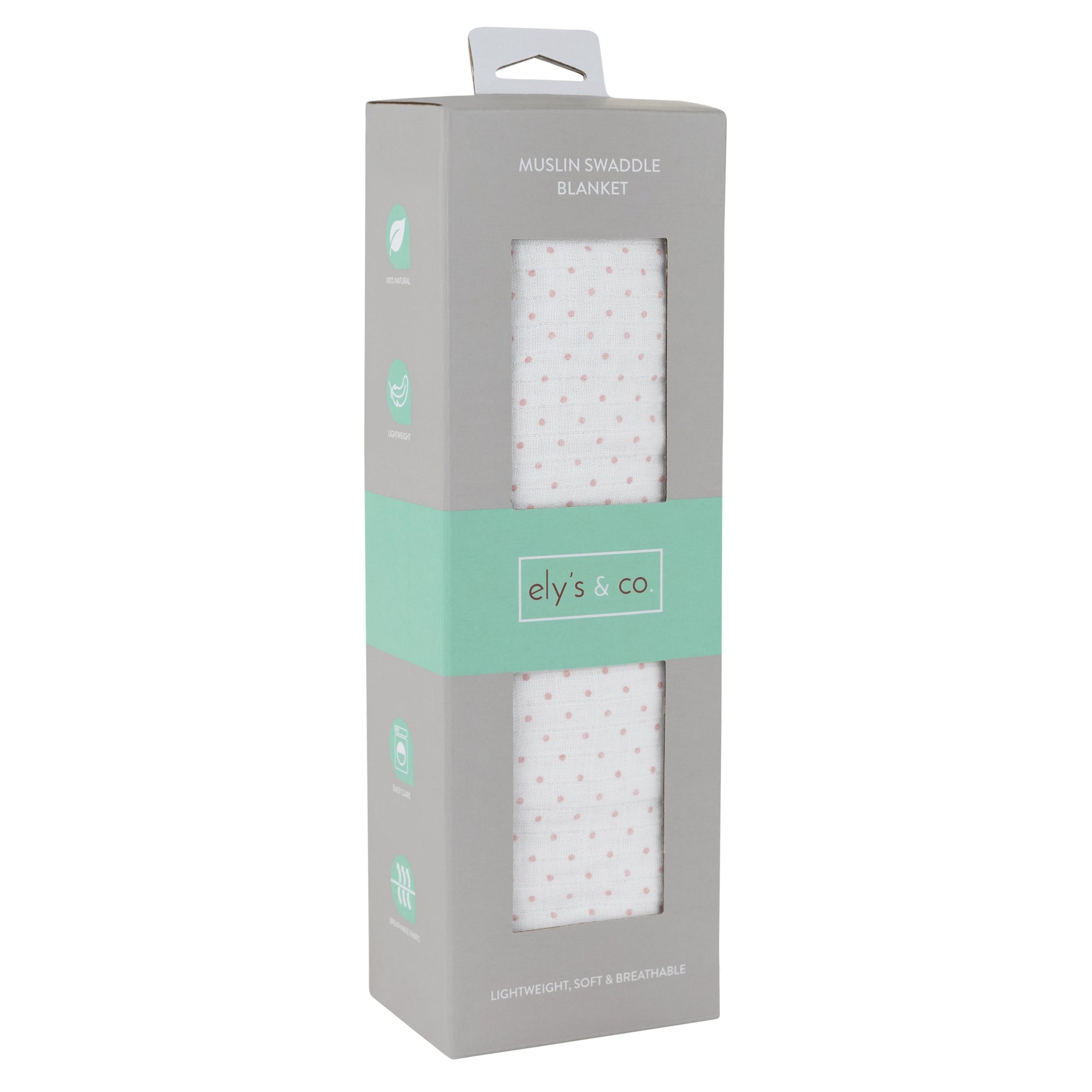 Ely's & Co Pin Dot Swaddle Blanket Ely's & Co Pin Dot Swaddle Blanket