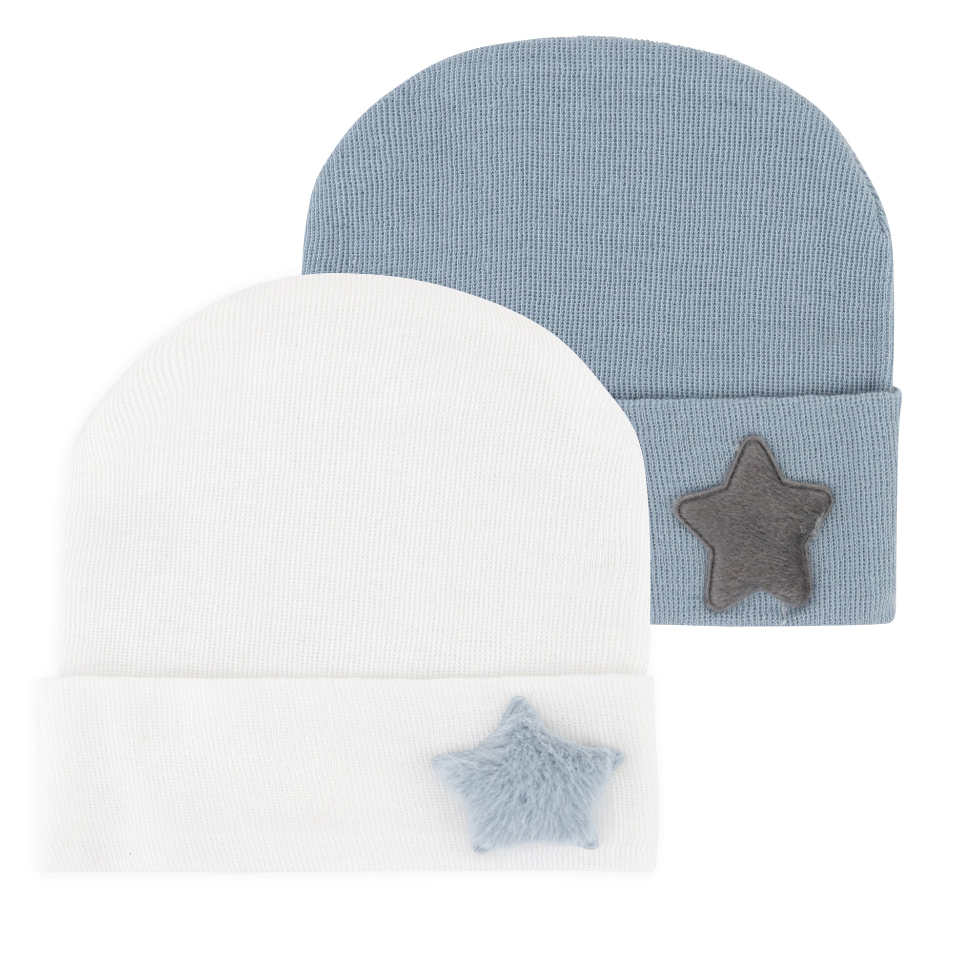 Newborn Hospital Hats - Blue &amp; White