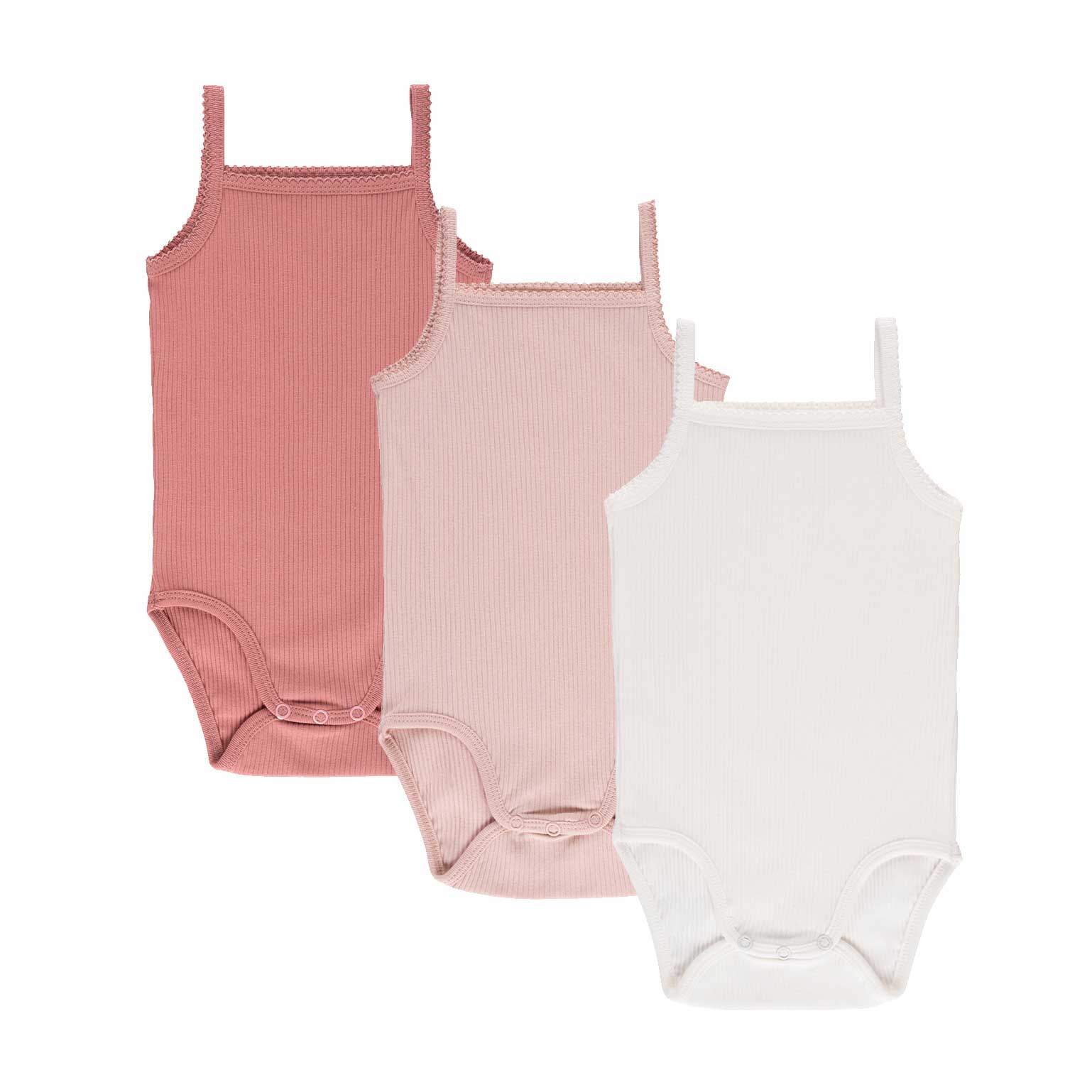 Pink Spaghetti ribbed Undershirts