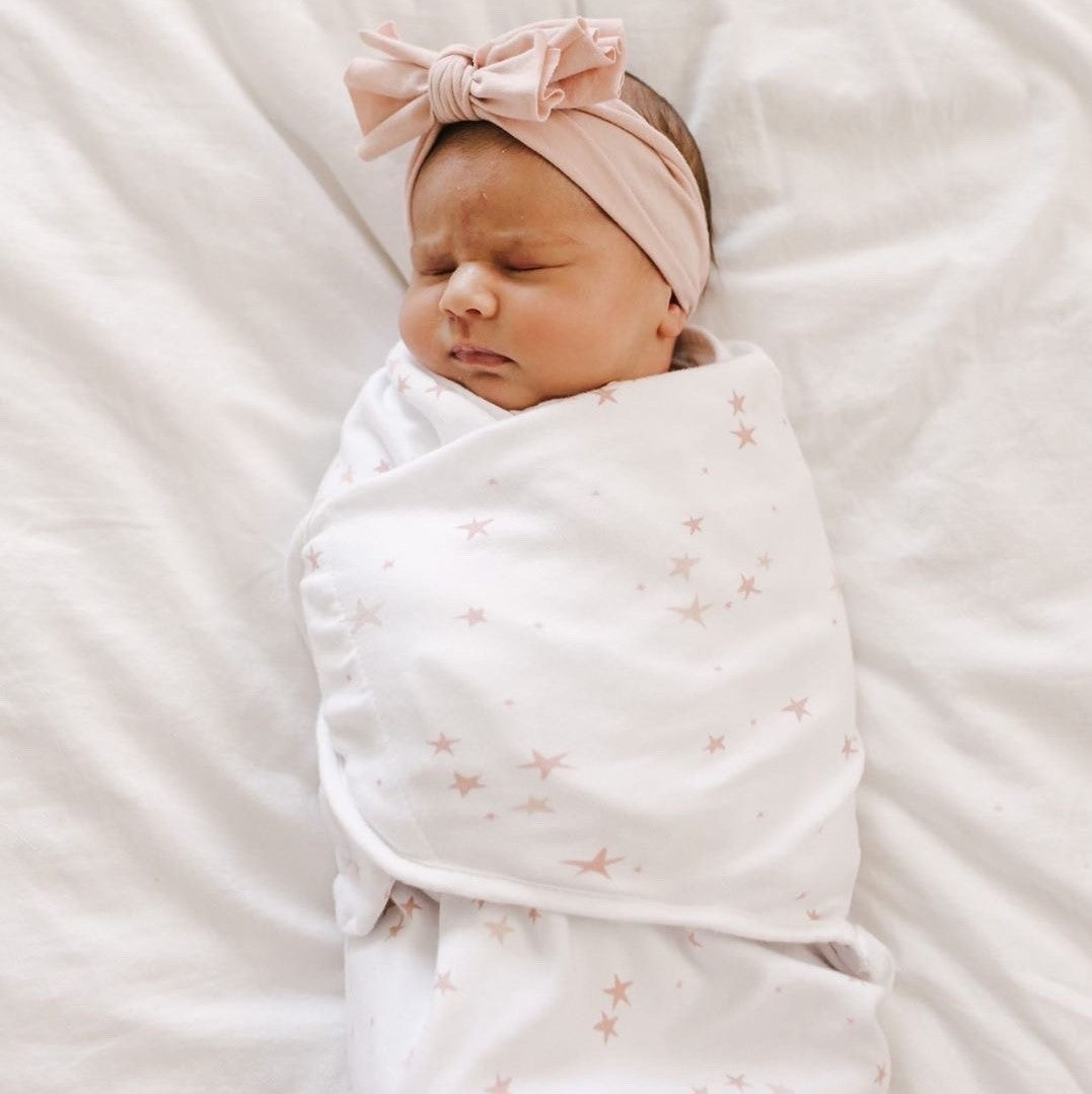 Pink Stars Adjustable Blanket