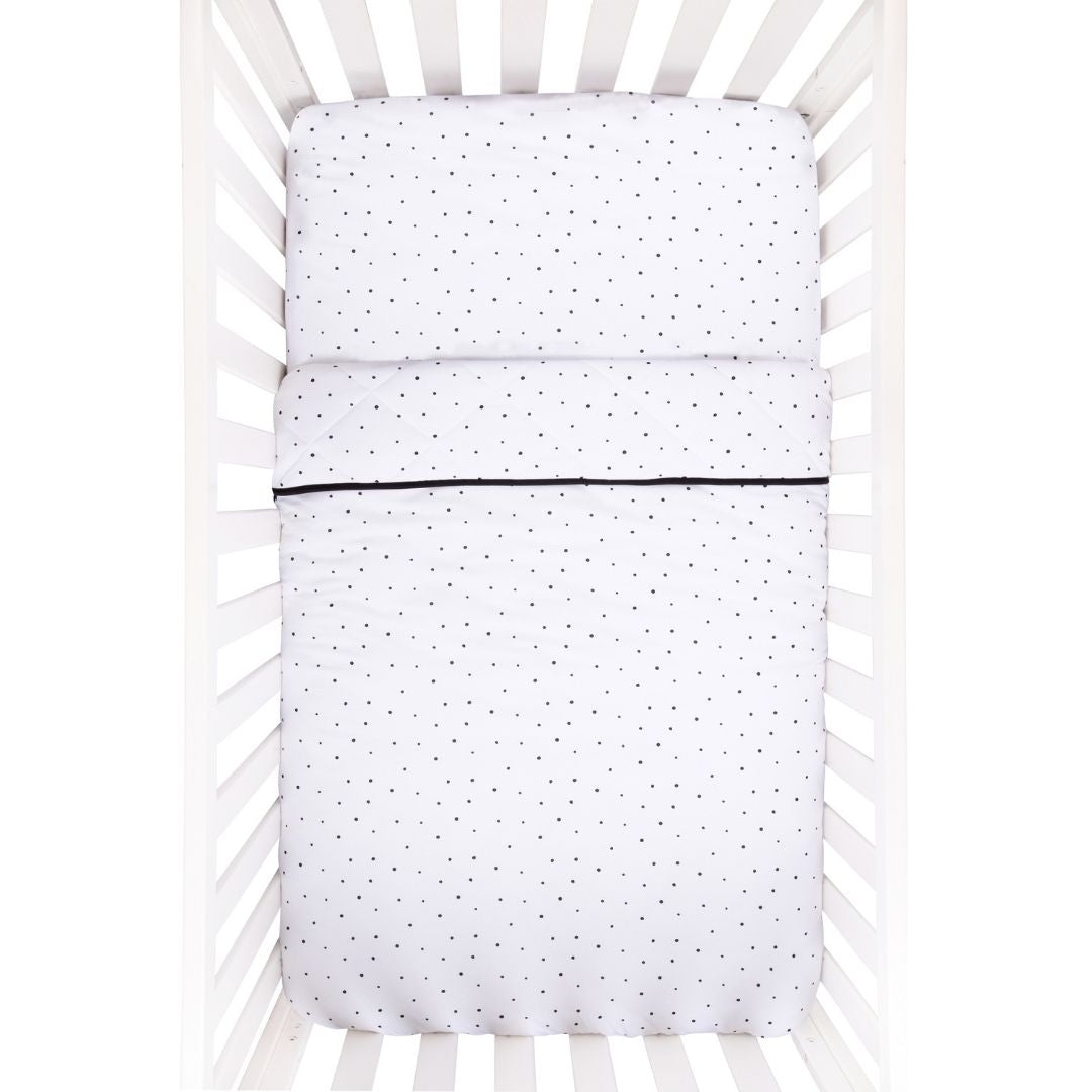 Stylish Black and White Crib Bedding Trio