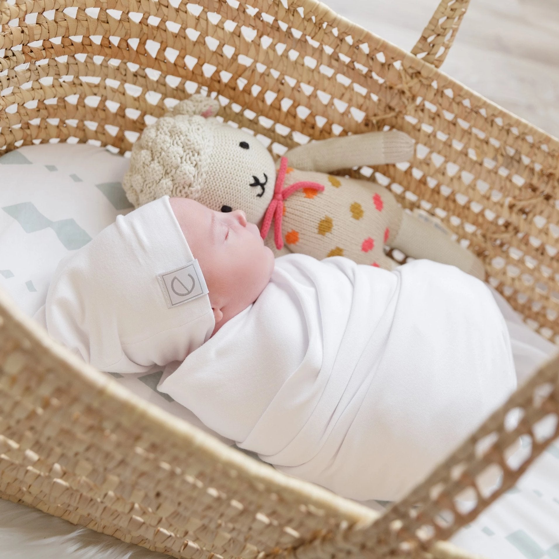 baby jersey knit cotton beanies