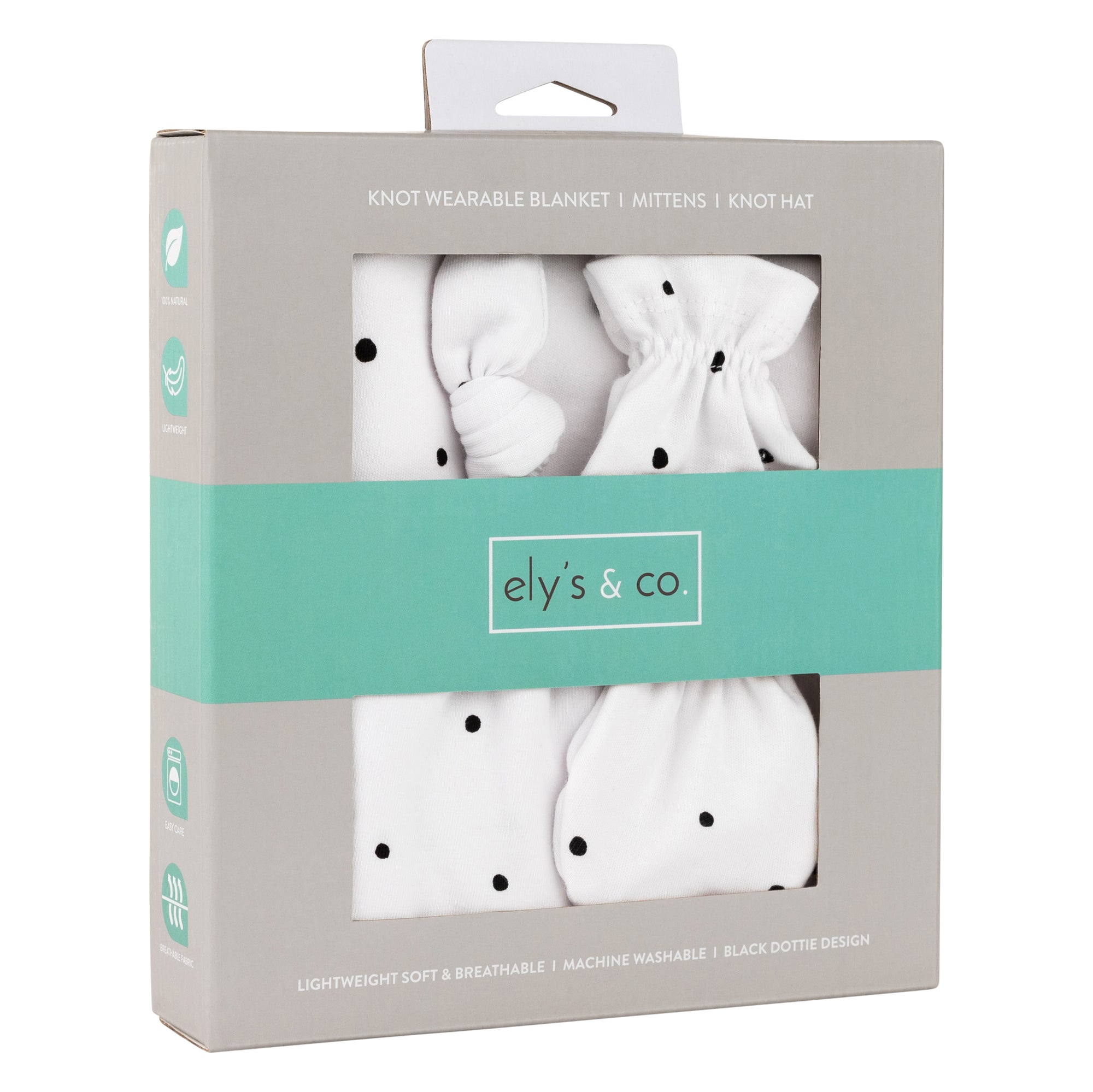 Knot Wearable Blanket, Knot Hat &amp; Mitten Set