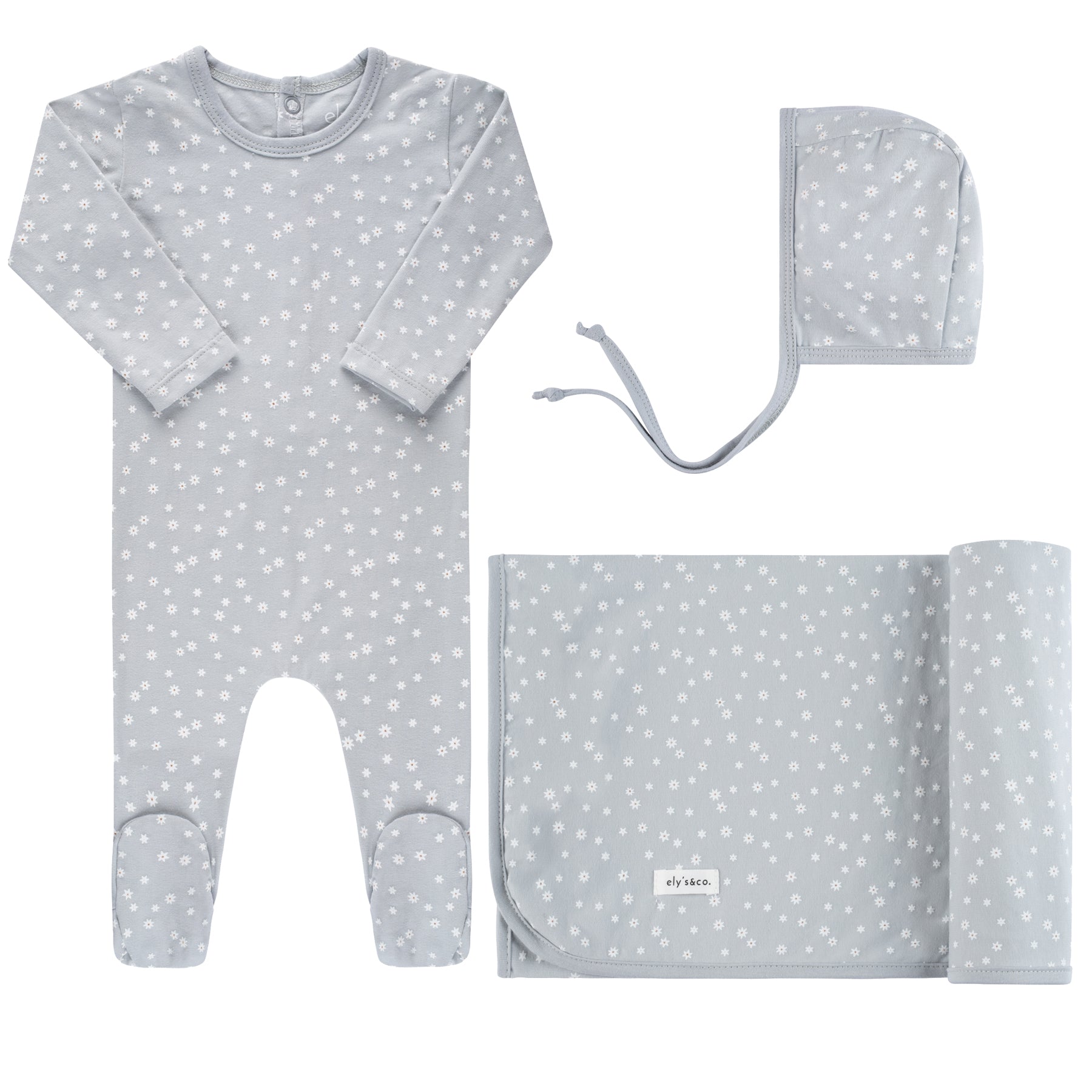 Jersey Cotton - Ditsy Floral and Star Collection -Take Me Home Sets