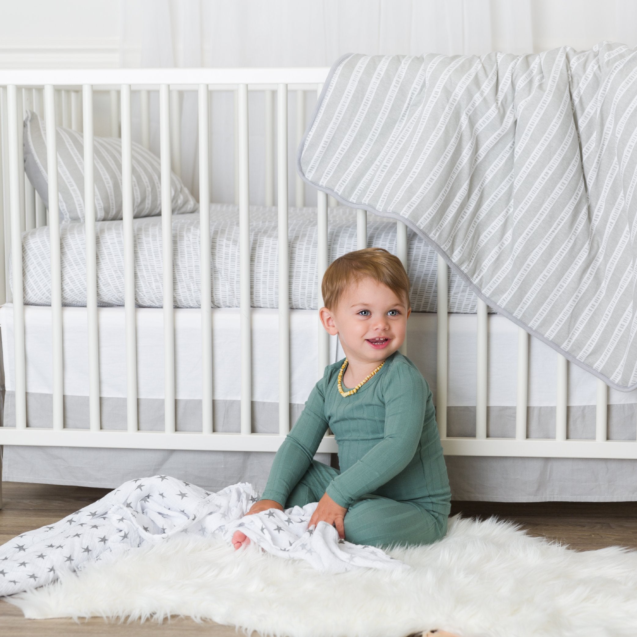 Four Piece Baby Crib Set