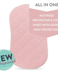 Quilted Waterproof Bassinet Sheet with Heat Protection