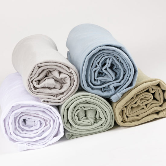 Jersey Knit Cotton Swaddle Blanket and Beanie Gift Set Ely's & Co.
