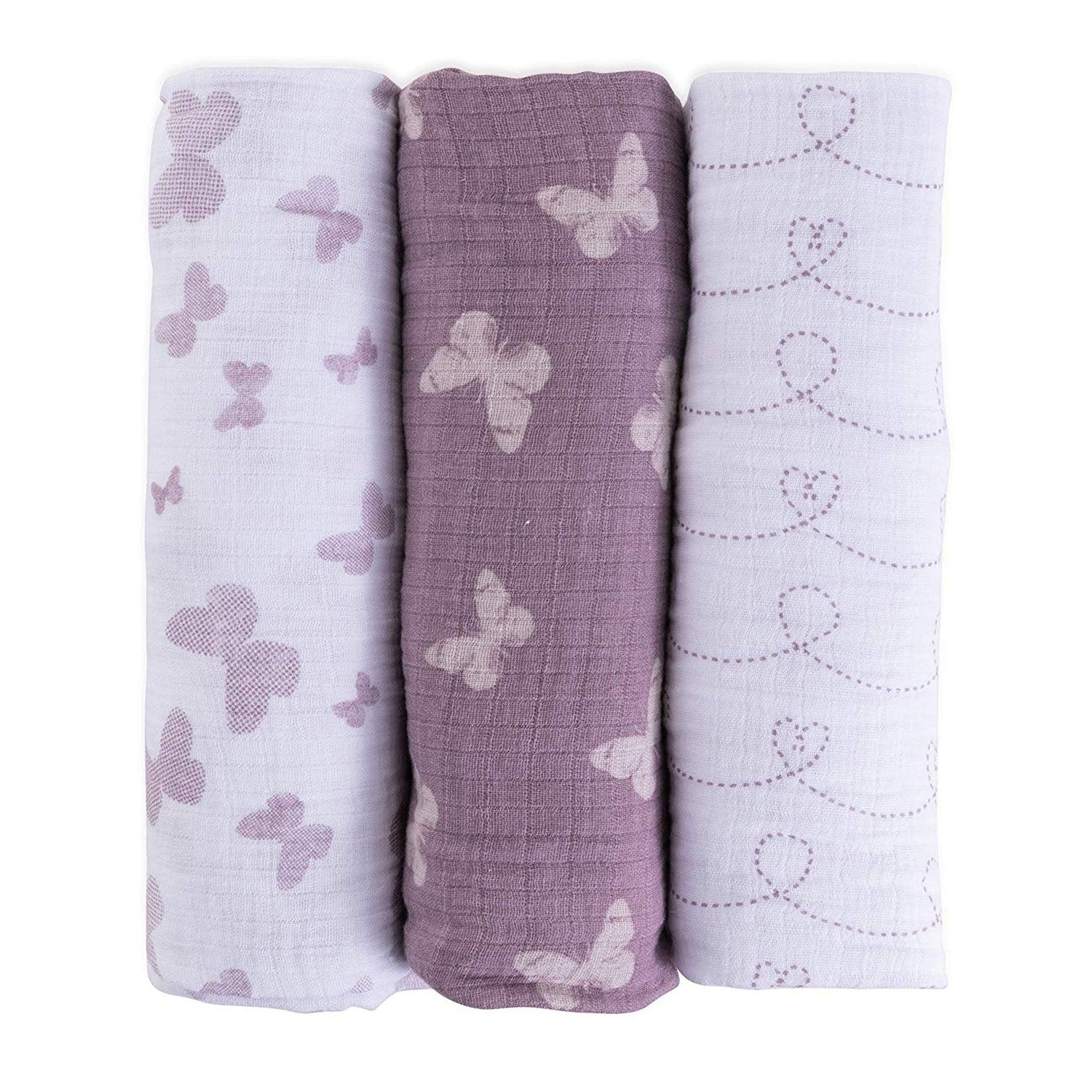 3 Pack Cotton Muslin Swaddle Blanket