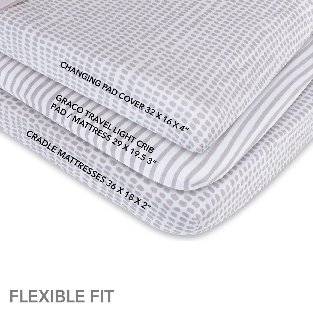 Waterproof Changing Pad Cover Cradle Sheet Set Ely's & Co.