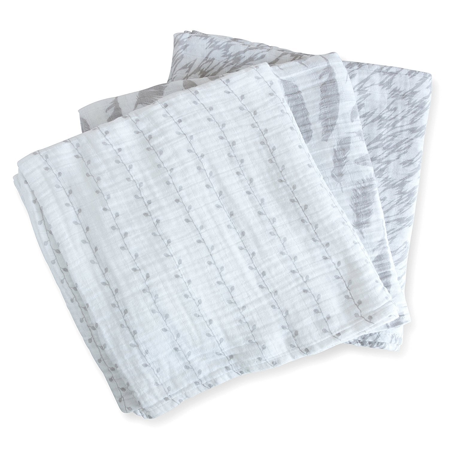 grey cotton muslin baby wraps