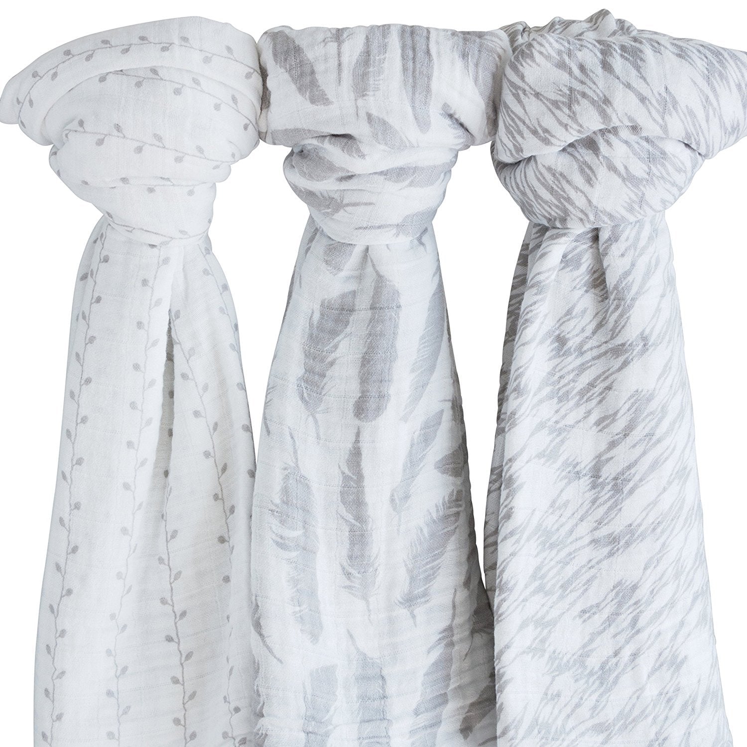 grey muslin swaddle blanket
