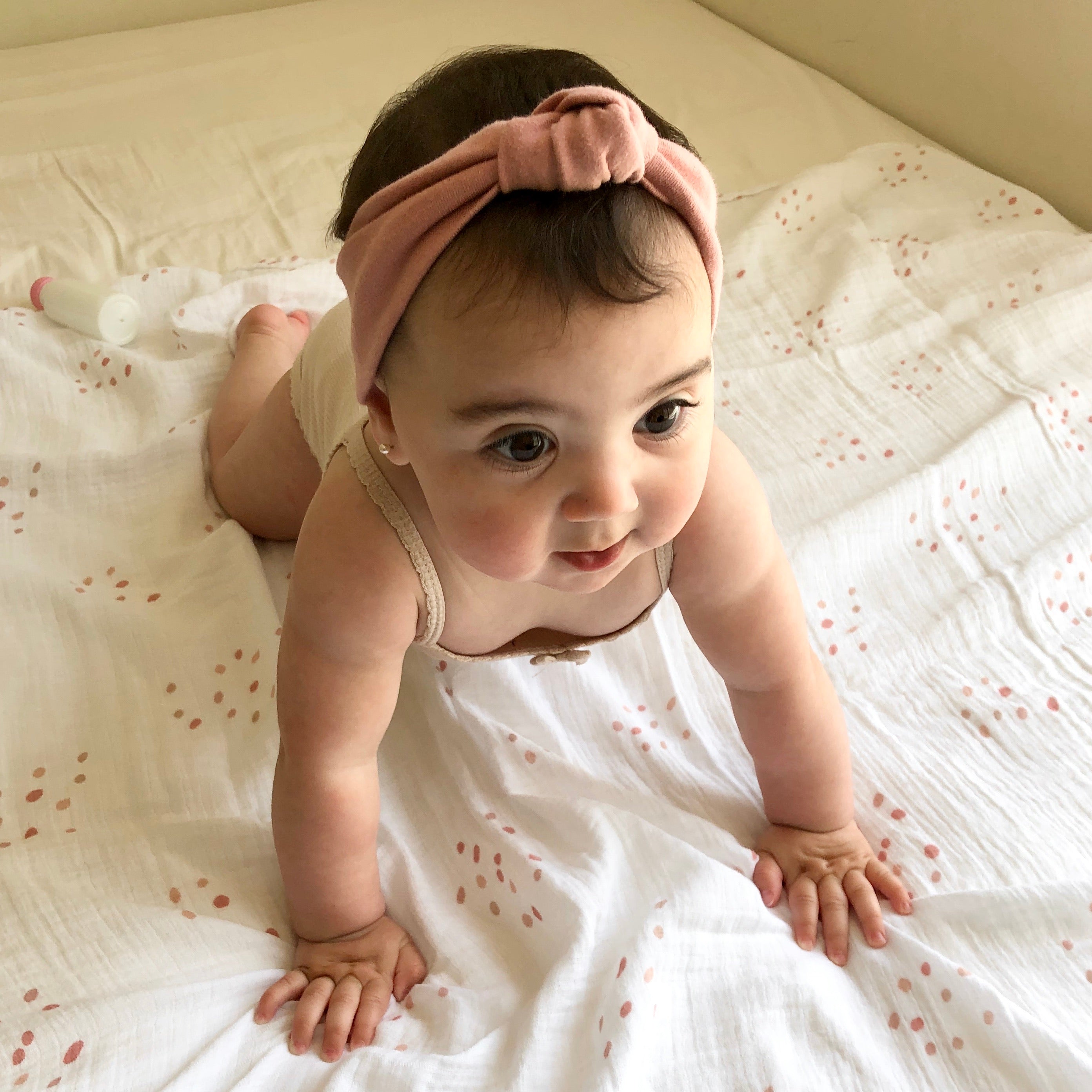 2 Pack Cotton Muslin Swaddle Blanket - Pink Raindrops