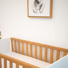 versatile crib sheet set grey leaf print