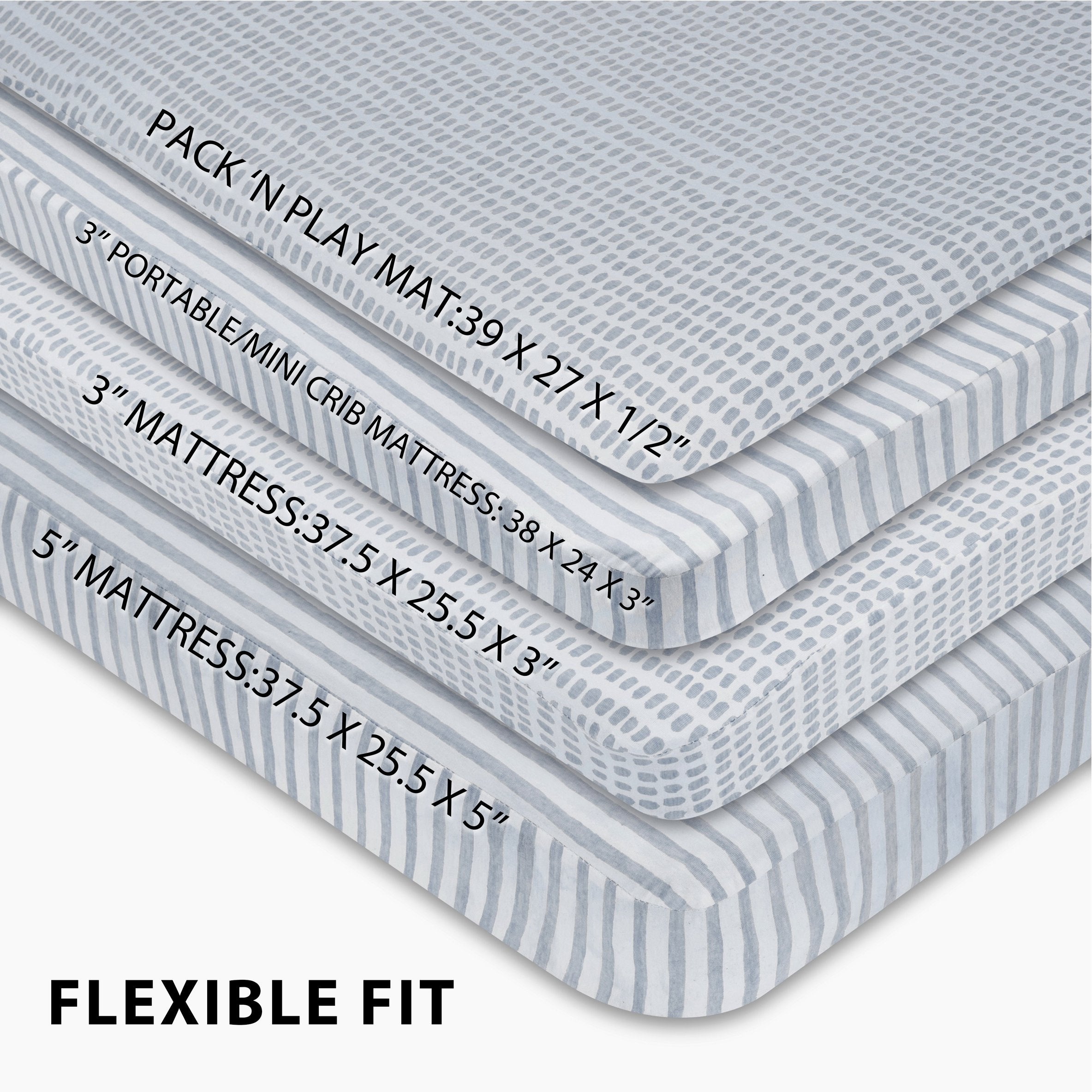 Waterproof Pack N Play | Portable Crib Sheet Set