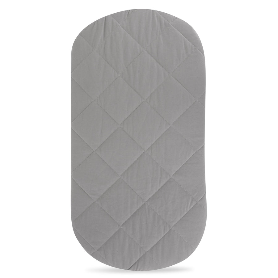 Quilted Waterproof Bassinet Sheet with Heat Protection I Grey – Ely's & Co.