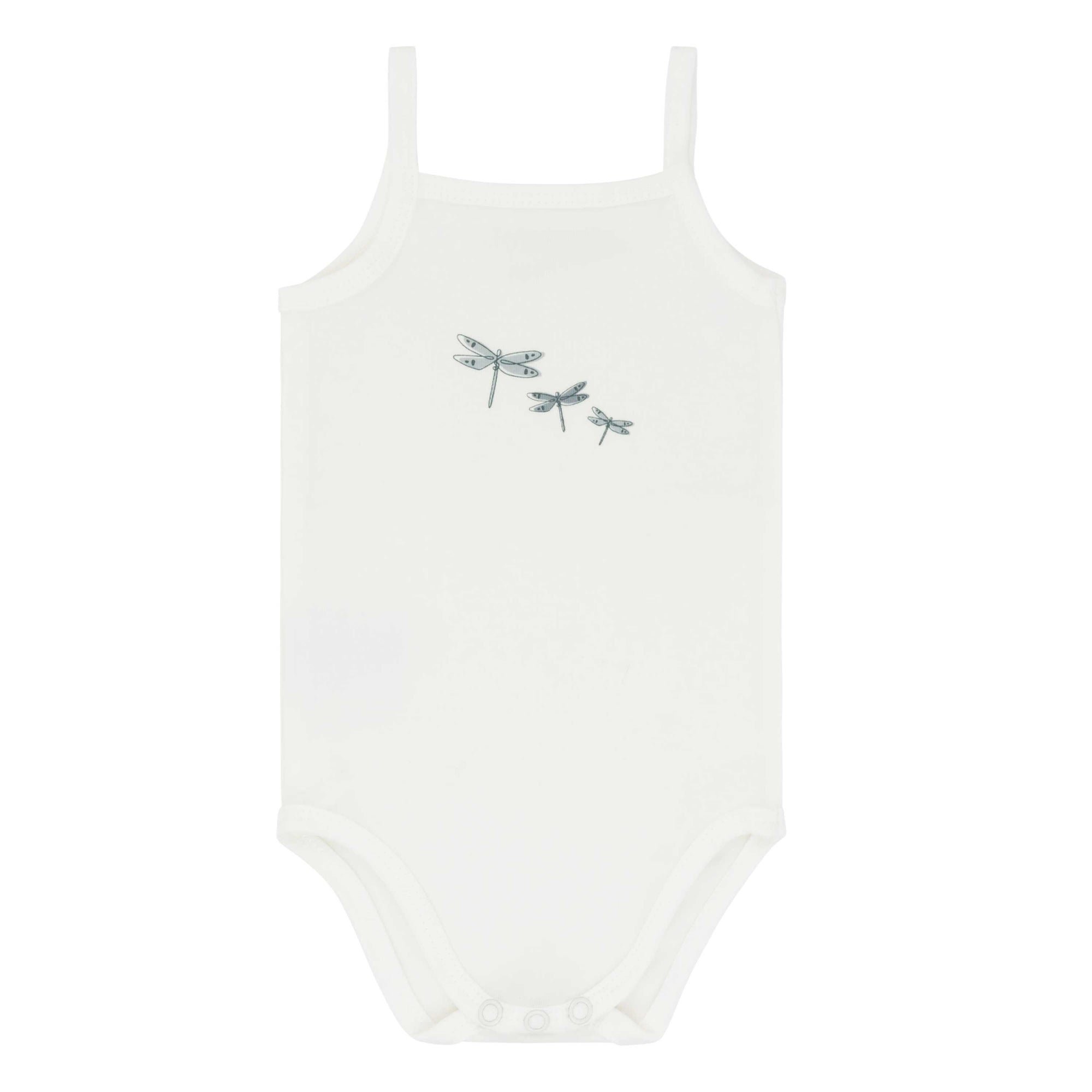 white dragonfly spaghetti undershirt
