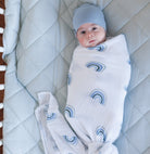wraps for newborn sleep -  Dusty Blue Rainbow